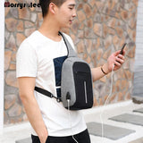 Arriaval USB Charging Crossbody Bag Men's Business Chest Pack