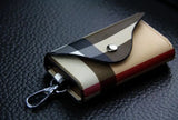Arrival Business Style Plaid Key Bag For Car Leather Key Wallet