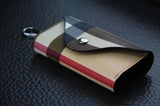 Arrival Business Style Plaid Key Bag For Car Leather Key Wallet