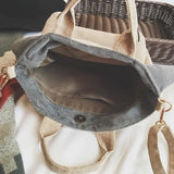 Pug Dog Corduroy Messenger Bag - Casual Travel Totes Shoulder Bags