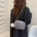 Arrival Flap Shoulder Bag Vintage Crossbody Handbag Velvet Purse