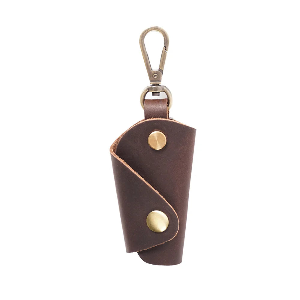 Crazy Horse Leather Key Holder Vintage Key Bag