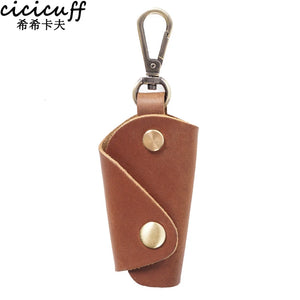 Crazy Horse Leather Key Holder Vintage Key Bag