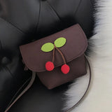 Arrival Girl Handbags PU Leather Cherry Decoraion Messenger Bags Travel