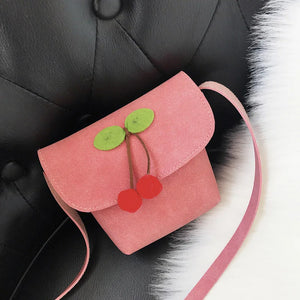 Arrival Girl Handbags PU Leather Cherry Decoraion Messenger Bags Travel
