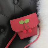 Arrival Girl Handbags PU Leather Cherry Decoraion Messenger Bags Travel