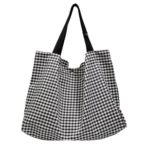 Arrival Lattice Travel Nylon Shoulder Bag For Women Large Capacity Tote