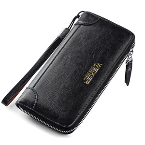 Arrival Men Wallets Long Clutch Zipper Wallets for Business Men Clutch