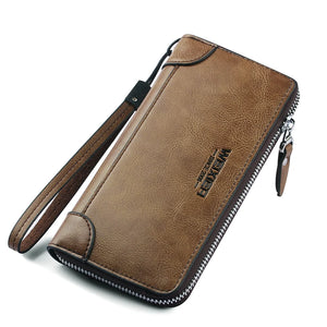Arrival Men Wallets Long Clutch Zipper Wallets for Business Men Clutch