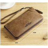 Arrival Men Wallets Long Clutch Zipper Wallets for Business Men Clutch