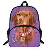 Orthopedic Children Backpack Dog Print Schoolbag Mochila For Teens
