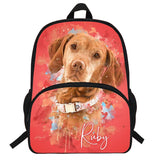 Orthopedic Children Backpack Dog Print Schoolbag Mochila For Teens