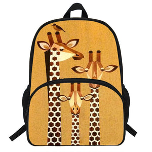 Arrival Orthopedic Children Backpack Giraffe Print Schoolbag Shoulder Bags