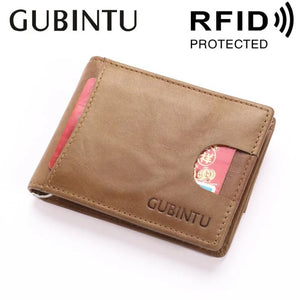 Arrival RFID Blocking Mini Leather Men Wallet Slim Man Purse