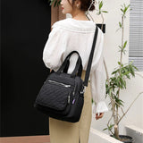 Women's Waterproof Nylon Shoulder Bag Travel Backpack