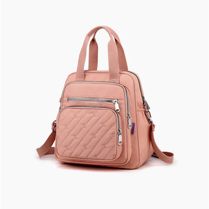 Women's Waterproof Nylon Shoulder Bag Travel Backpack