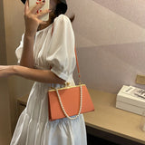 Retro PU Leather Women Handbag Lady Lock Crossbody Messenger Bag