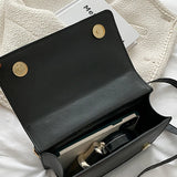Plaid Shoulder Bag Women Chains PU Leather Crossbody Handbag