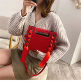 Arrival Square Shoulder Bags for Women PU Leather Crossbody Messenger Handbags