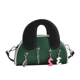 Crystal Tassel Shoulder Messenger Bag Match Handbag Teens Girls Purse