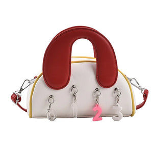 Crystal Tassel Shoulder Messenger Bag Match Handbag Teens Girls Purse