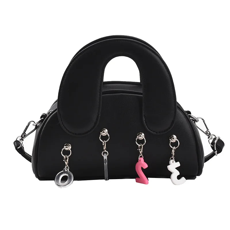 Crystal Tassel Shoulder Messenger Bag Match Handbag Teens Girls Purse