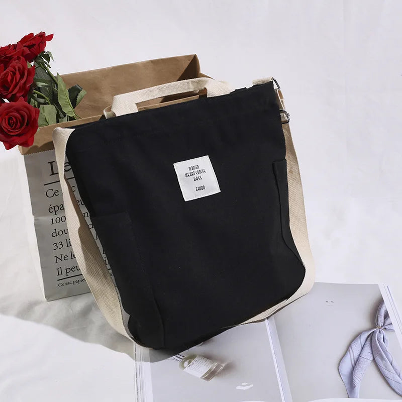 Arrival Women Canvas Handbag Totes Casual Big Size Shoulder Bag Crossbody Ladies
