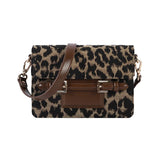 Leopard Shoulder Bag Retro Small Square Bag Ladies Crossbody Bag