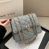 Arrival Women Chain Messenger Handbag Solid Flap Crossbody Bag