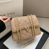 Arrival Women Chain Messenger Handbag Solid Flap Crossbody Bag