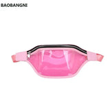 Arrival Women Plastic Jelly Transparent Bag Women Waist Bag