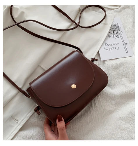 Arrival Women Shoulder Bag Candy PU Leather Ladies Small Square Crossbody Bags