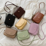 Arrival Women Shoulder Bag Candy PU Leather Ladies Small Square Crossbody Bags