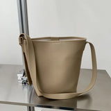 Arrival Women's Bucket Bag High Capacity PU Leather Shoulder Pack