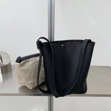 Arrival Women's Bucket Bag High Capacity PU Leather Shoulder Pack