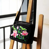 Embroidered Floral Small Shoulder Bag