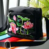 Embroidered Floral Small Shoulder Bag