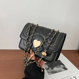 Heart Pattern Chain Shoulder Bag Crossbody Bags For Women