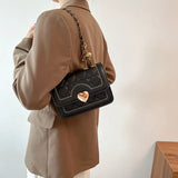 Heart Pattern Chain Shoulder Bag Crossbody Bags For Women