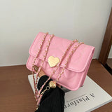 Heart Pattern Chain Shoulder Bag Crossbody Bags For Women