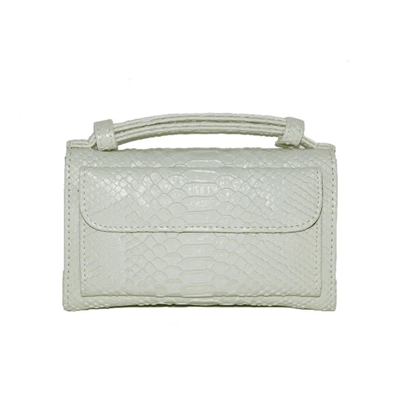Snake Pattern Clutch Bag Crossbody Purse Ladies Handbags