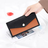 Ladies Leather High Wallet Palm Pattern Long Purse Clutch
