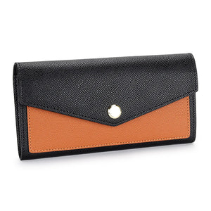 Ladies Leather High Wallet Palm Pattern Long Purse Clutch