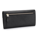 Ladies Leather High Wallet Palm Pattern Long Purse Clutch