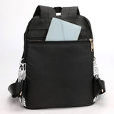 Floral Nylon Backpack Bags - Large Capacity Travel Tote Handbags