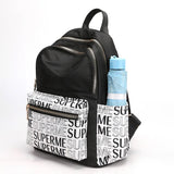 Floral Nylon Backpack Bags - Large Capacity Travel Tote Handbags