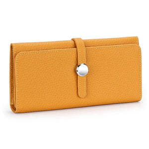 Soft Leather Clutch with Phone Pocket Long Wallet for Women