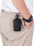 Men Cowhide Leathers Zipper Keys Holders Wallets