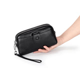Arrivals Small Handbag Cowhide Double-layer Clutch