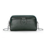Arrivals Small Handbag Cowhide Double-layer Clutch